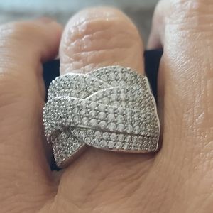 Cocktail faux diamond ring 💍